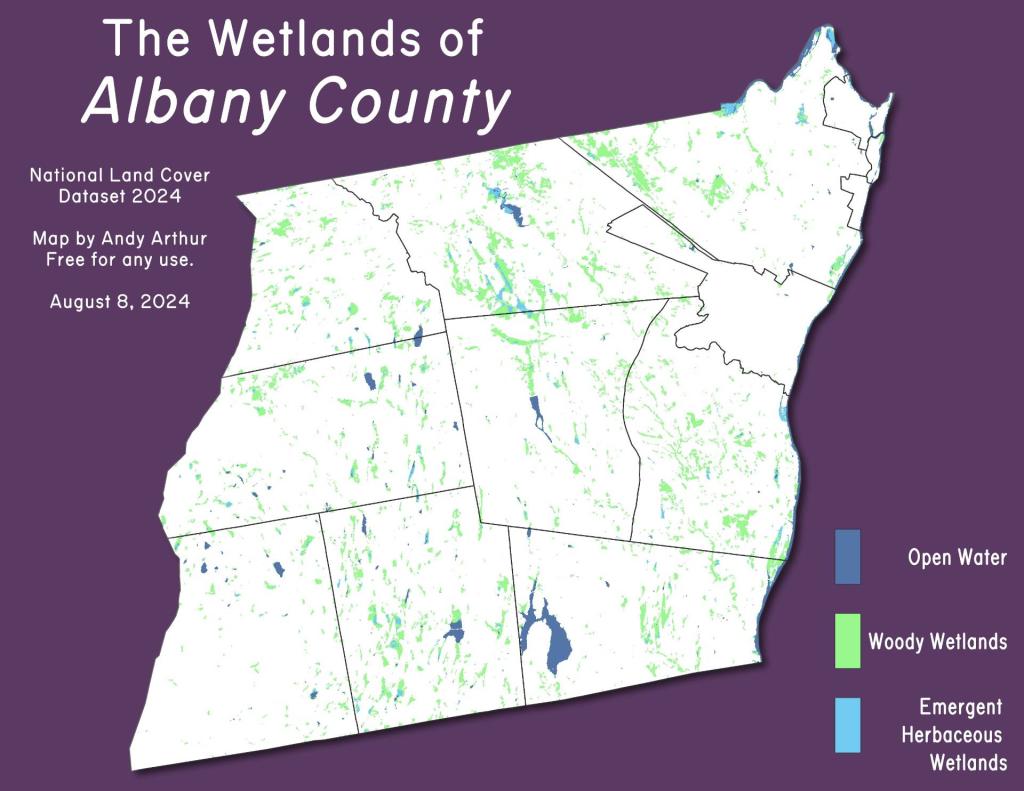 Thematic Map: Wetlands of Albany County Thematic Map: Wetlands of Albany County