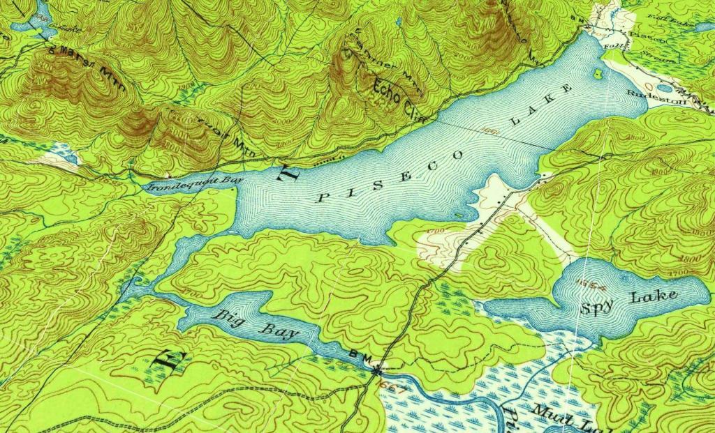 Terrain Map: Piseco Lake 1904 Terrain Map: Piseco Lake 1904