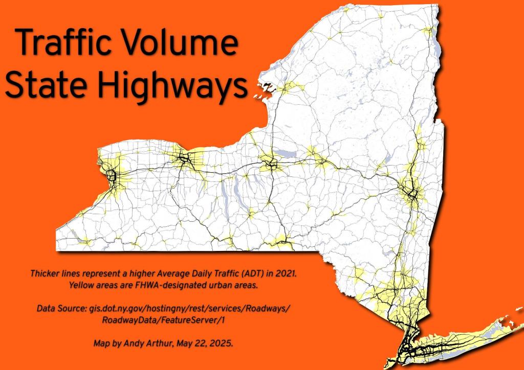 Thematic Map: Traffic Volume on NYS Highways Thematic Map: Traffic Volume on NYS Highways