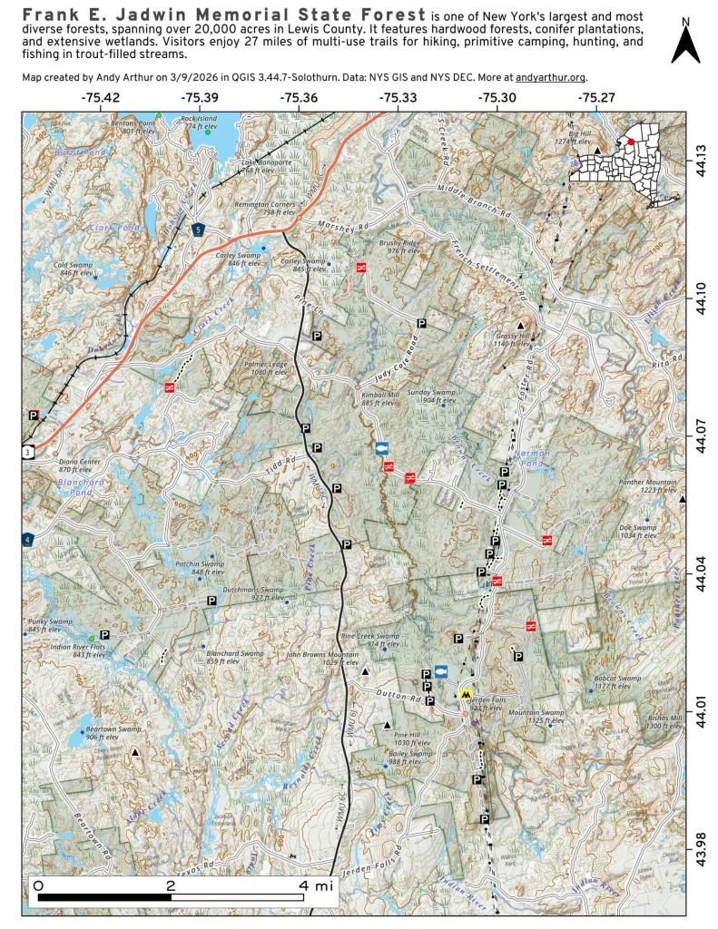 Map: Frank E. Jadwin State Forest Map: Frank E. Jadwin State Forest