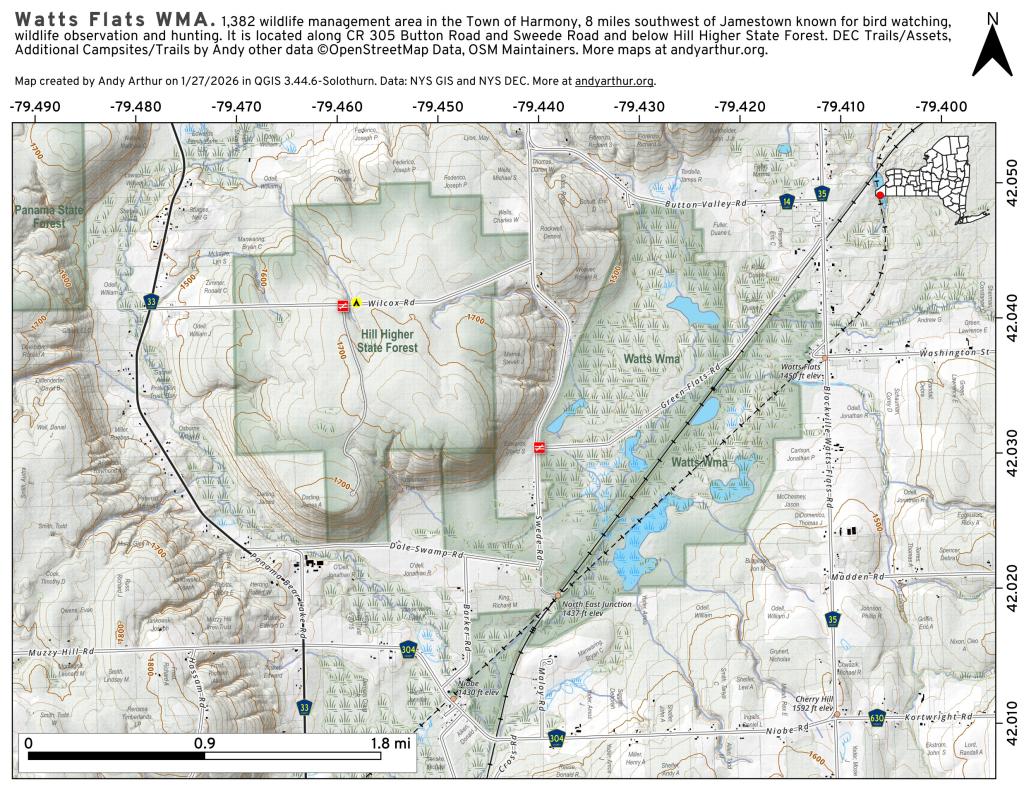 Map: Watts Wildlife Management Area Map: Watts Wildlife Management Area