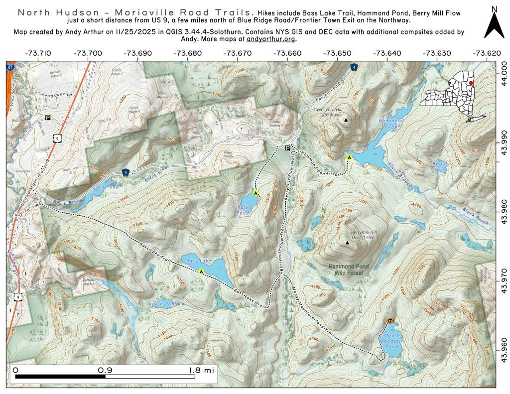 Map: North Hudson - Moriaville Trails Map: North Hudson - Moriaville Trails