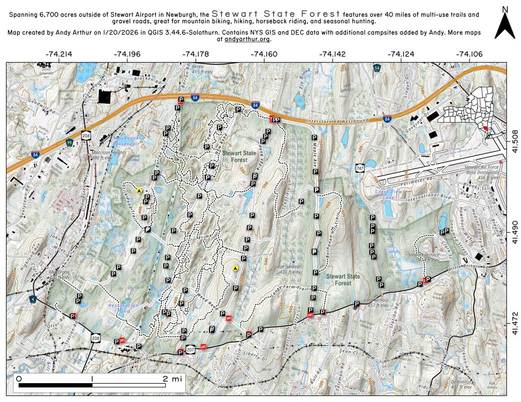 Map: Stewart State Forest Map: Stewart State Forest