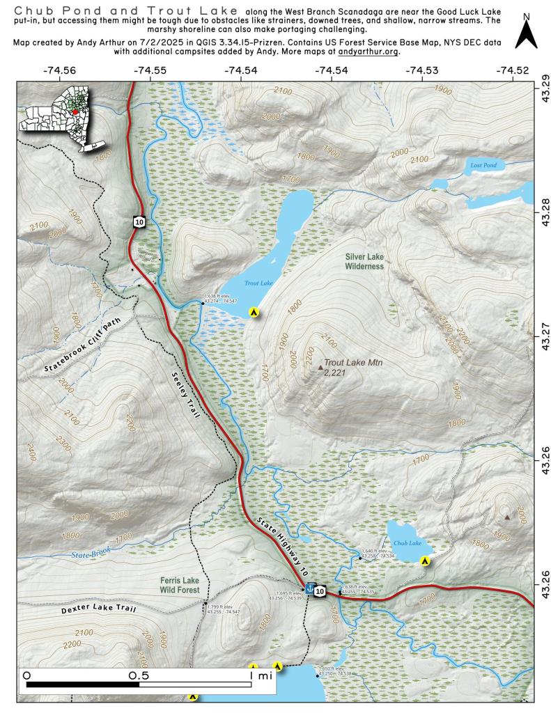 Map: Chub And Trout Lake Map: Chub And Trout Lake