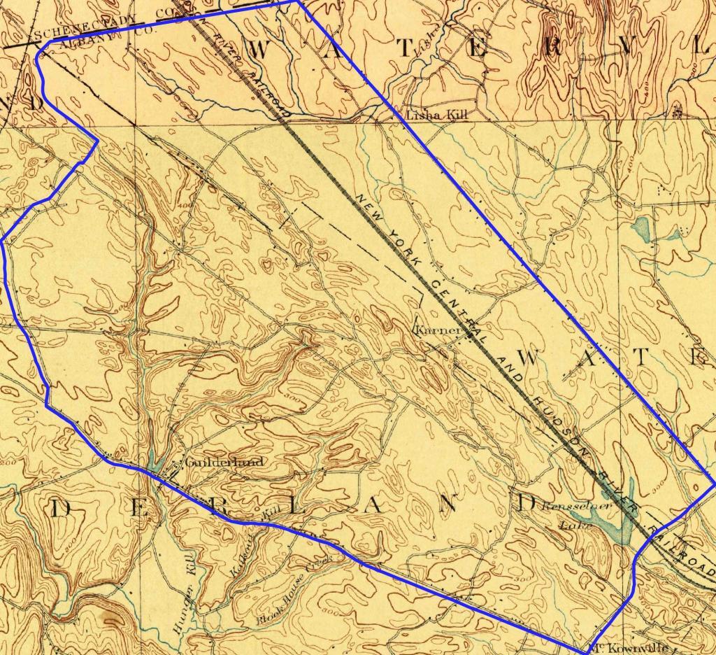 Terrain Map: Albany Pine Bush Study Area 1893 Terrain Map: Albany Pine Bush Study Area 1893