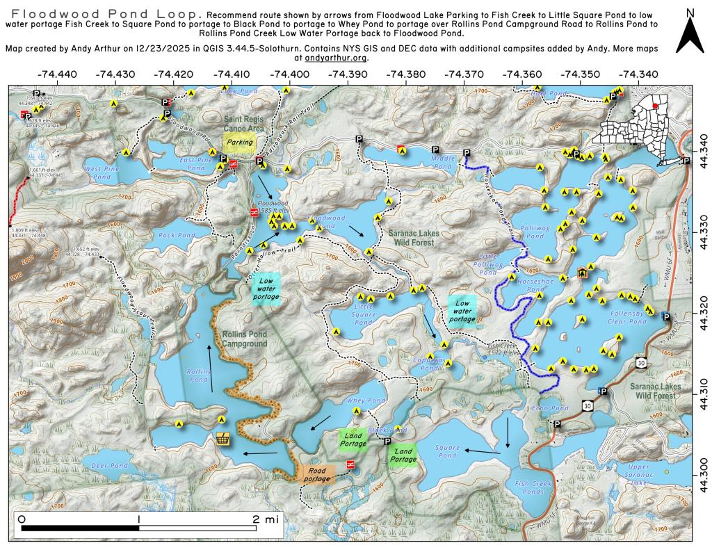Map: Floodwood Pond Loop Map: Floodwood Pond Loop